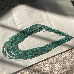 Turquoise beaded necklace